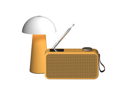 aTune 2 DAB+ og FM Radio & Bello Lampe med justerbart lys - Mango Burst