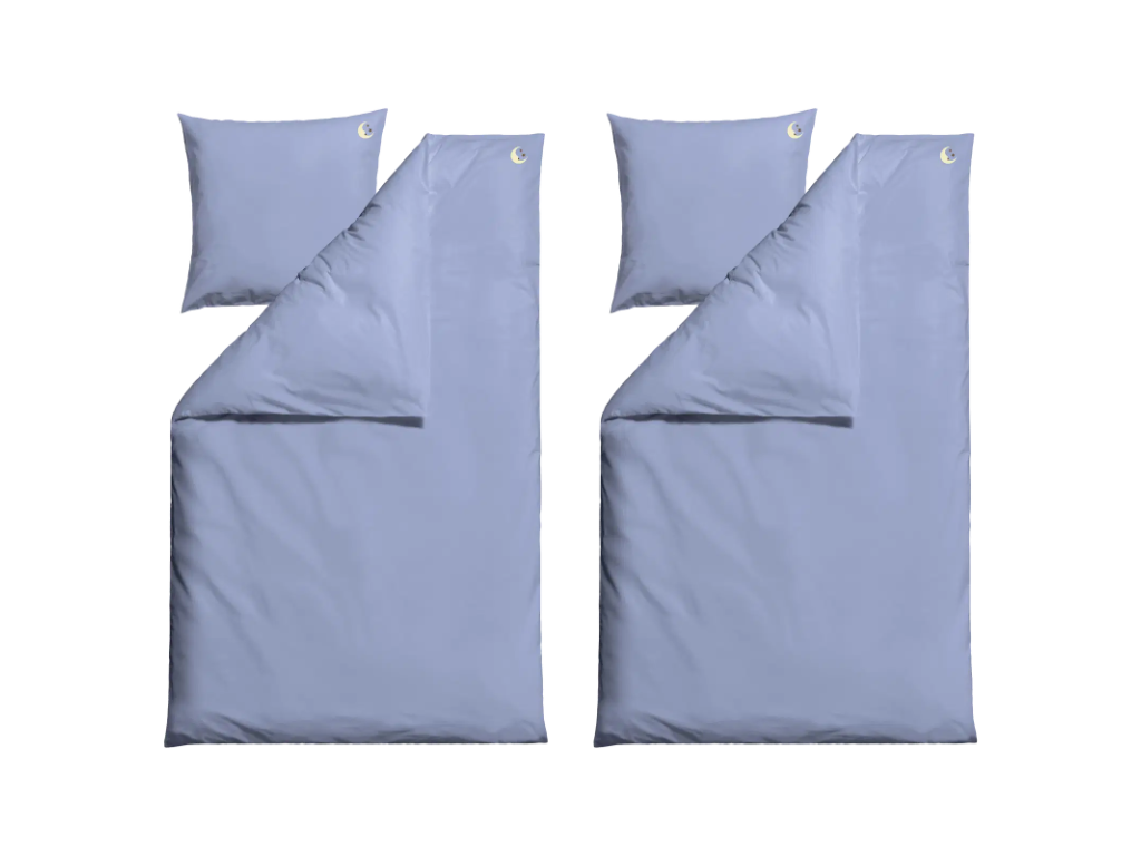 Södahl Bonne Nuit Sengetøj, 2 sæt 140 x 220 cm i Sky Blue, 100% økologisk bomuld
