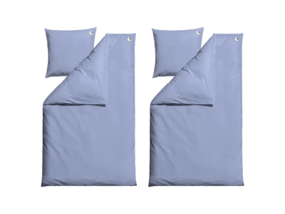 Södahl Bonne Nuit Sengetøj, 2 sæt 140 x 220 cm i Sky Blue, 100% økologisk bomuld