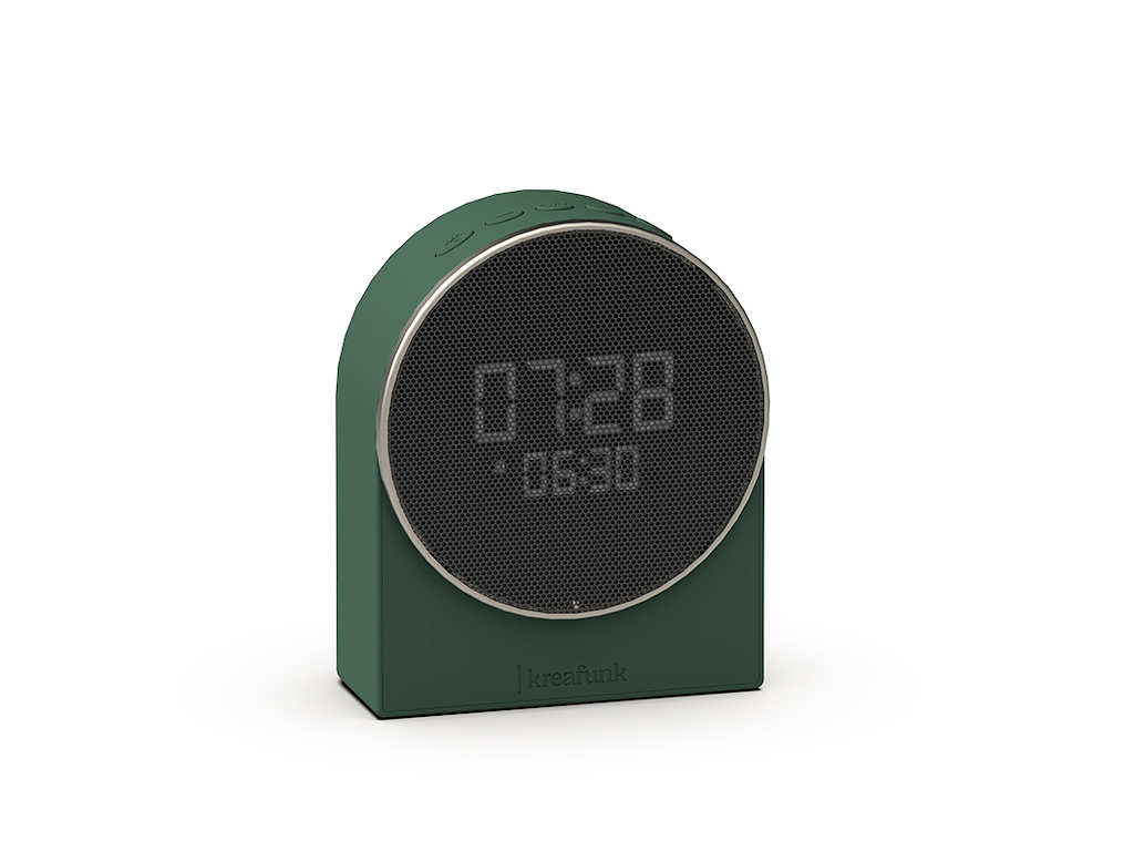 Ivy Vækkeur med Bluetooth højttaler - Nordic Green