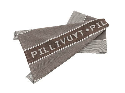 Pillivuyt viskestykke 80 x 50 cm, brun - 4 stk.