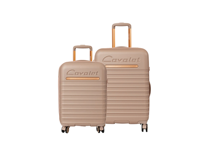 Cavalet Pasadena Light Brown - kabine kuffert 54x38x20 cm & mellem stor kuffert - 65x46x26-30 cm