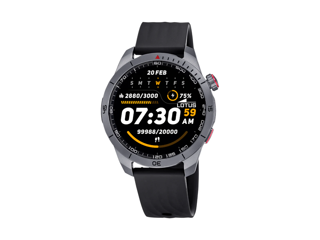 LOTUS Herre Smarttime 2nd Gen med digital urskive og sort urrem
