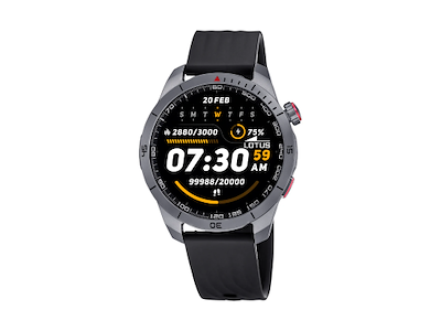LOTUS Herre Smarttime 2nd Gen med digital urskive og sort urrem