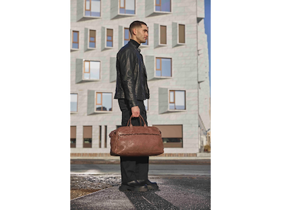 Markberg - Theodore XL Weekendtaske & Dominic Toilettaske - Cognac