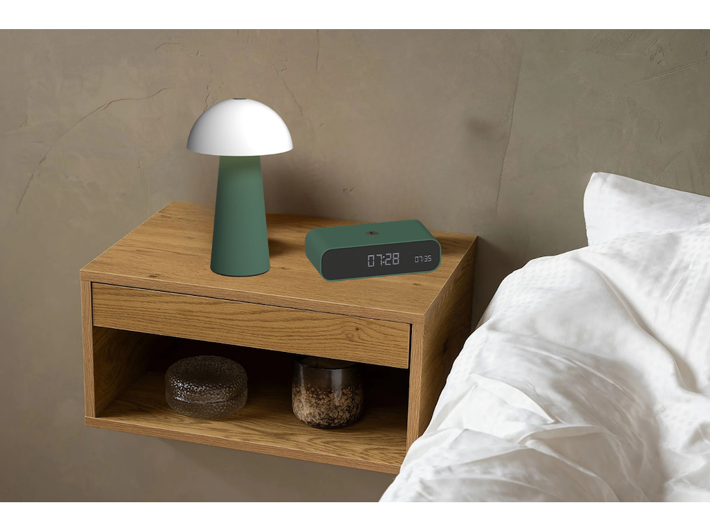 Wakie vækkeur & Bello lampe med justerbart lys - Nordic Green
