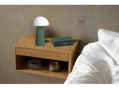 Wakie vækkeur & Bello lampe med justerbart lys - Nordic Green