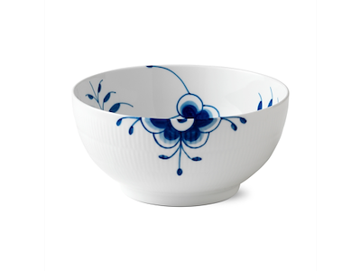 Royal Copenhagen Blå Mega Riflet skål 24 cm