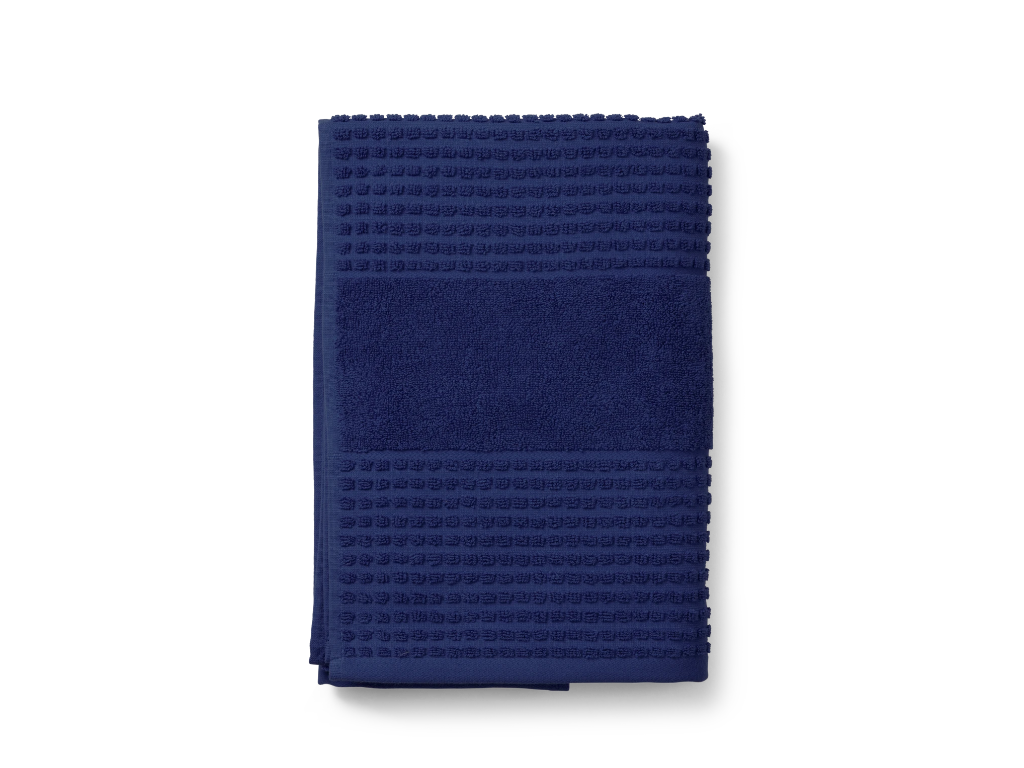 Juna Check Håndklæder - 2 stk. 70x140 cm samt 2 stk. 50x100 cm - Navy blue