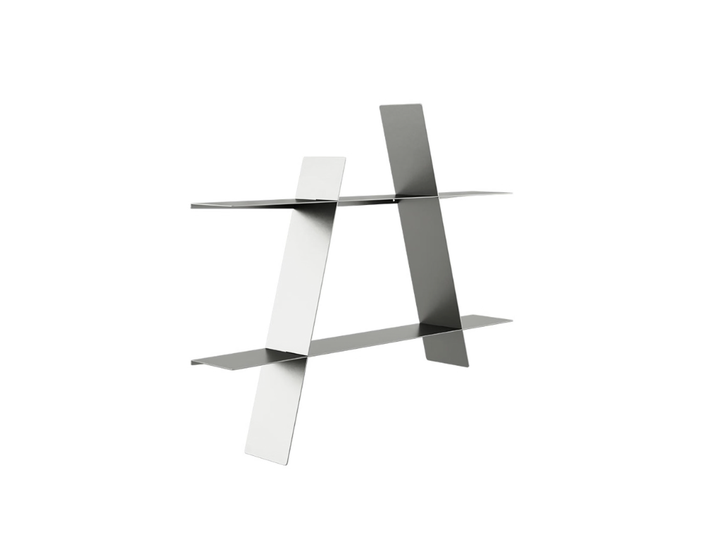 Andersen A-Shelf Large, Stålg - 78x12x67 cm
