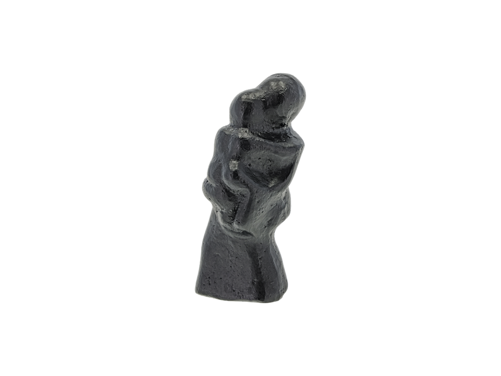 Morsø Skulptur i støbejern 8,5 cm høj med individuelt budskab - En mors kærlighed bor i os - 1 barn