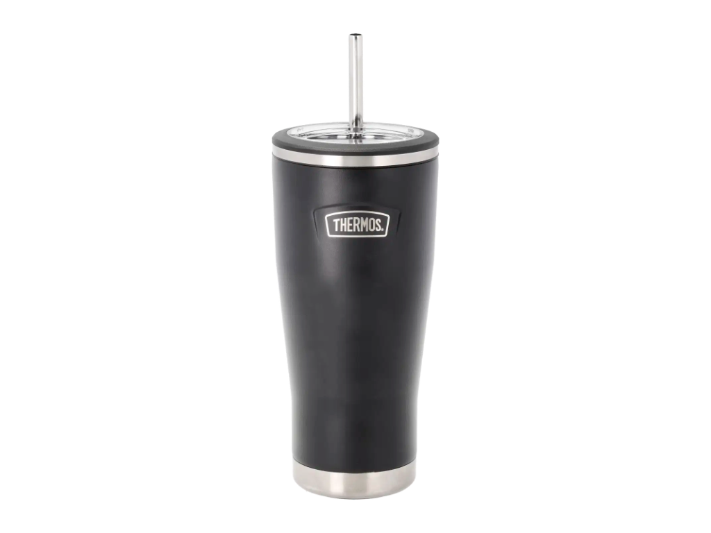 Thermos Termokrus m. sugerør 0,7 L i sort