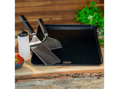 Weber crafted Plancha stegeplade samt palet, skraber & squezze-flaske