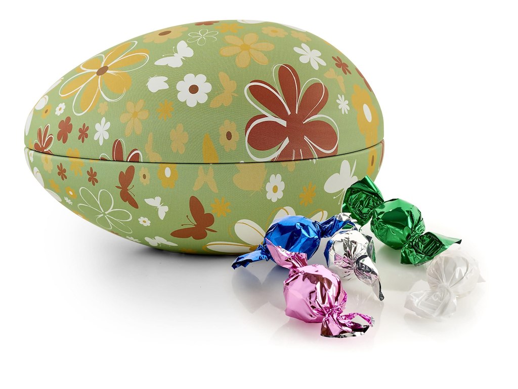 Butterflies & Flowers metalæg | Chokoladekugler 150g.