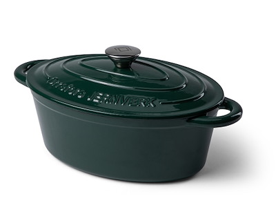 Orrefors Støbejerns Gryde 4 L - 36x22x17 cm - Grøn