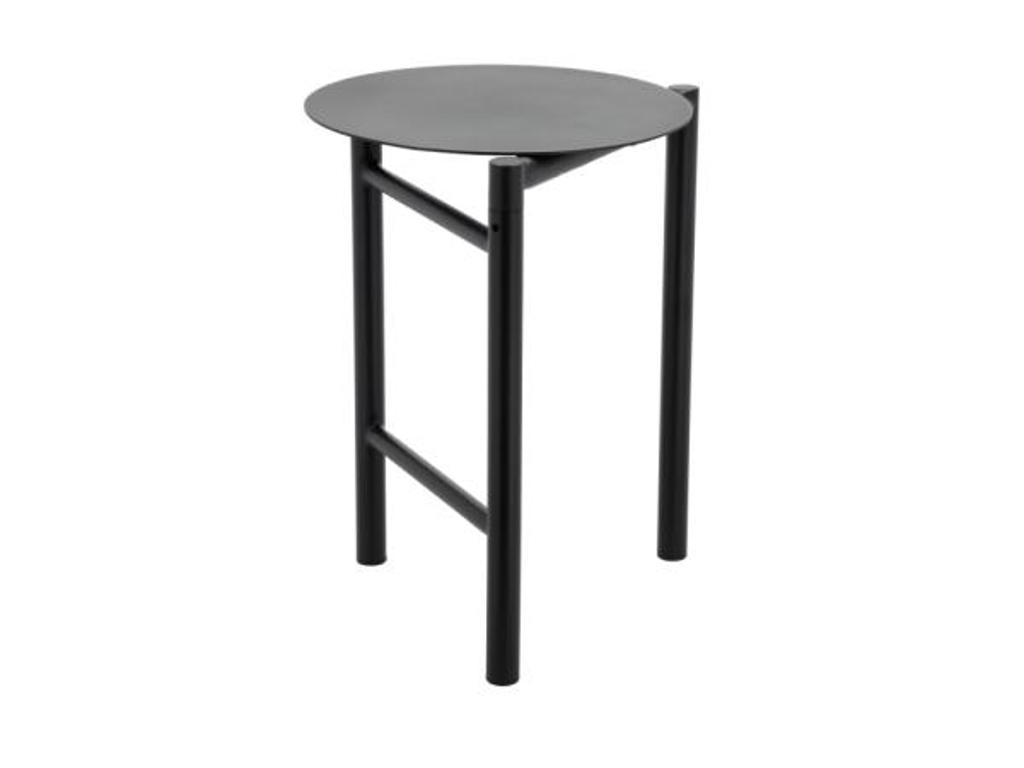 Zone Skammel dia. 33 x 45 cm i black, kan let klappes sammen, Disc