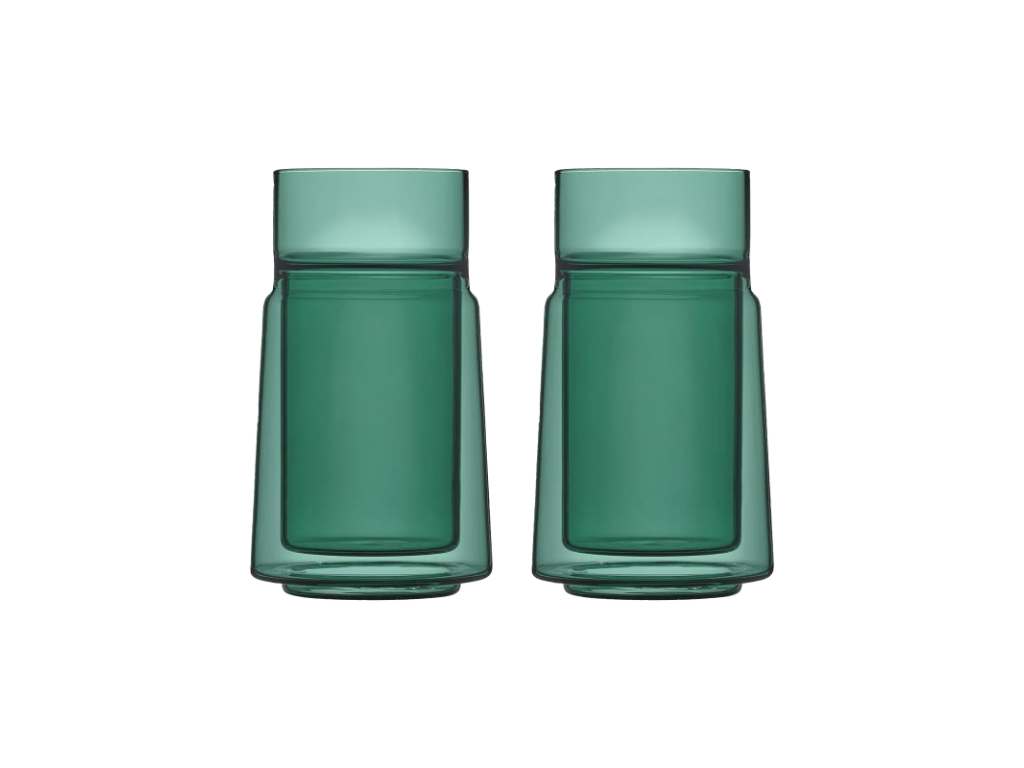 Jacob Jensen Termoglas 2 stk 33 cl i green