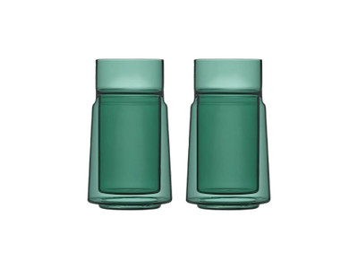 Jacob Jensen Termoglas 2 stk 33 cl i green