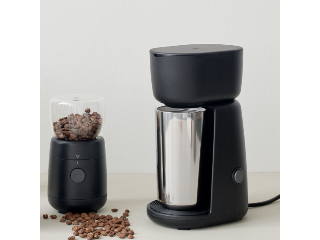 Stelton FOODie kaffekværn, kaffemaskine & To Go Click 40 cl
