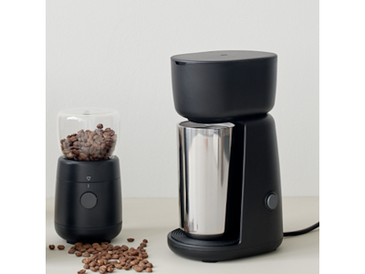 Stelton FOODie kaffekværn, kaffemaskine & To Go Click 40 cl