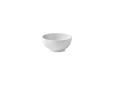 Royal Copenhagen Hvid Riflet skål 21 cm
