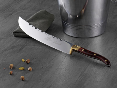 Lion Sabatier Champagnesabel 27 cm i stål/træ, Laguiole 