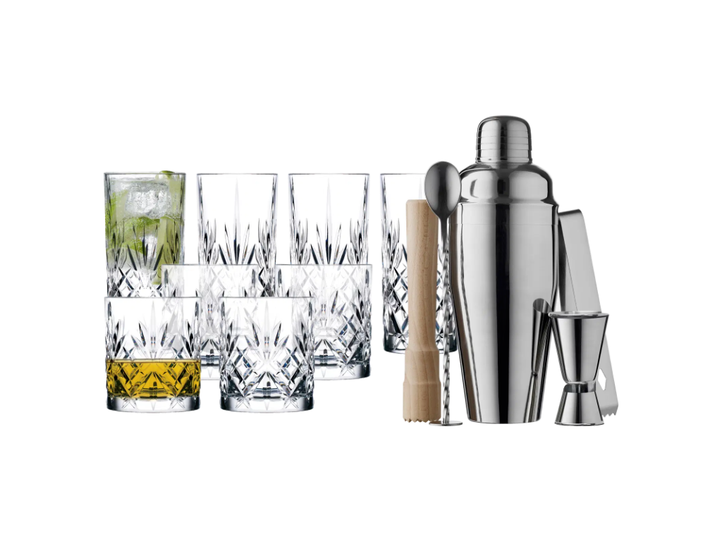 Lyngby Glas Melodia Cocktail m. barsæt