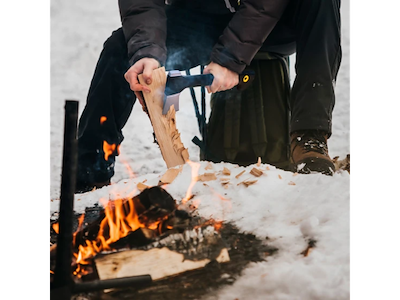 Outdoor sæt med Fiskars økse & Gerber lommekniv