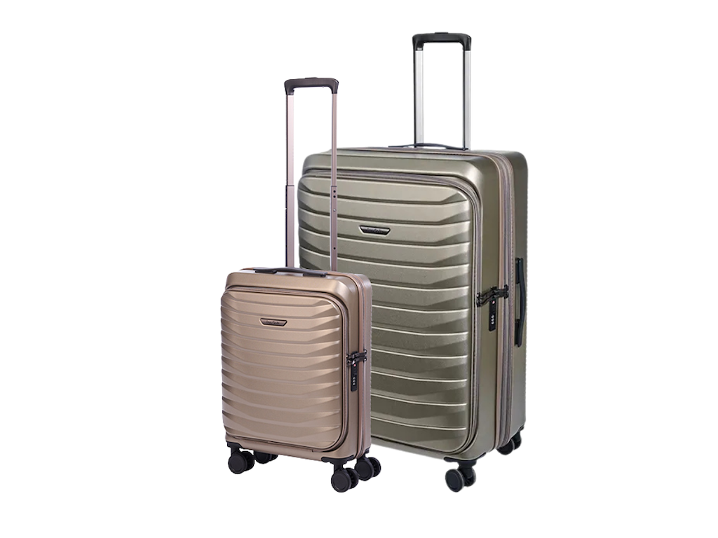 Bon Gout St. Moritz - kabinekuffert 55x45x22 cm & Stor kuffert 75x47x30 cm - Gold