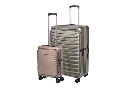 Bon Gout St. Moritz - kabinekuffert 55x45x22 cm & Stor kuffert 75x47x30 cm - Gold