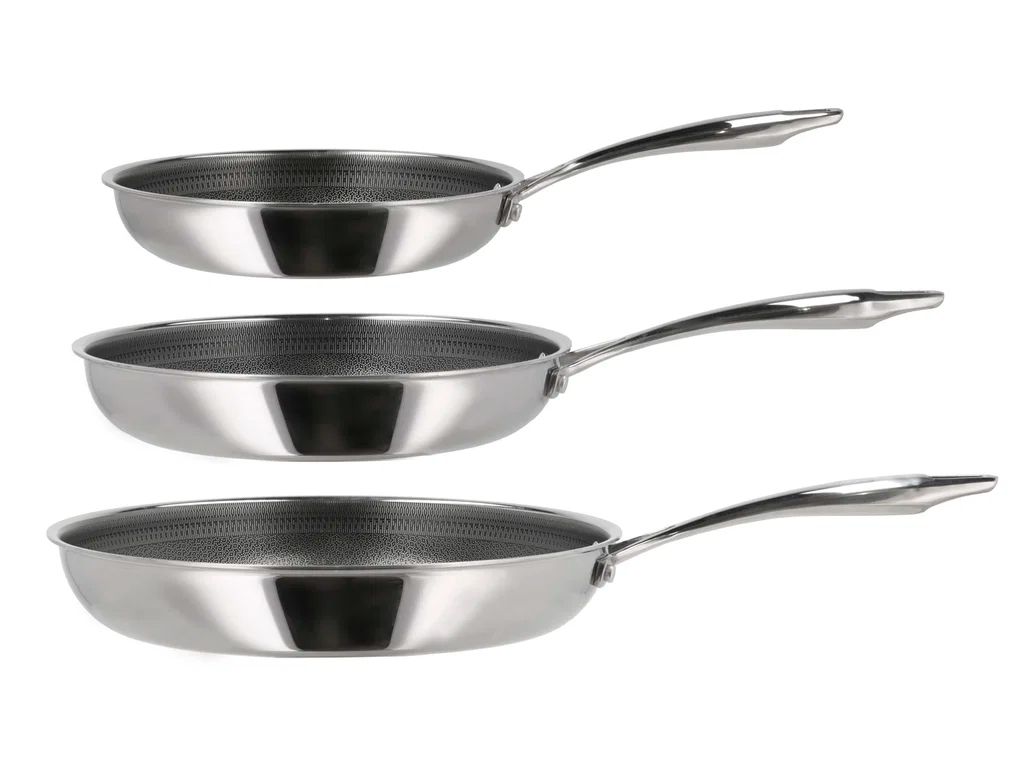 Pillivuyt Gourmet Paillon recycled stegepande 20 + 24 + 28 cm 