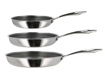 Pillivuyt Gourmet Paillon recycled stegepande 20 + 24 + 28 cm 