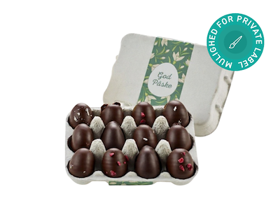 Økologiske marcipanæg (12 stk.) i æggebakke, 120g.