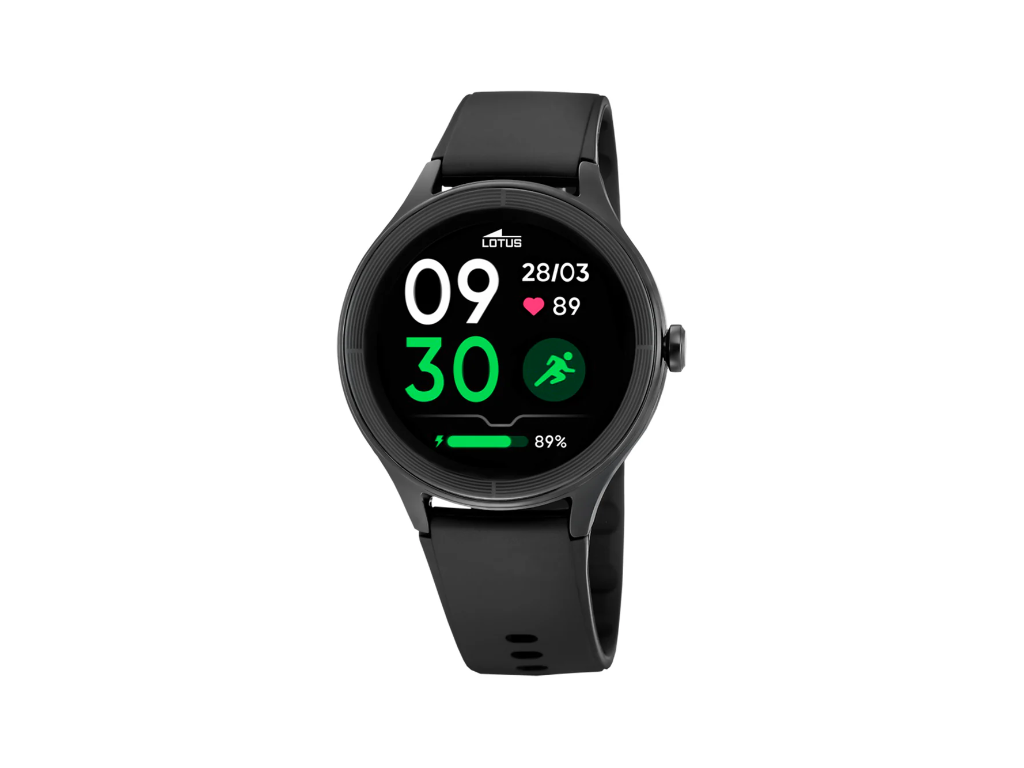 LOTUS Smarttime 2nd Gen med sort urskive og urrem