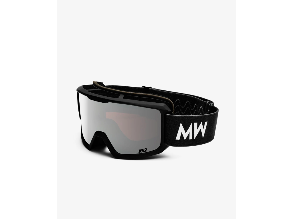 Messyweekend FERDI skibrille med XE2-linse - Sort/Sølv glas