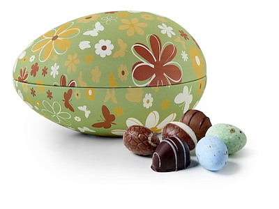 Butterflies & Flowers metalæg | Mixede påskeæg 250g.