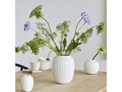 Kähler Hammershøi vaser H10,5, H13, H21 cm hvid