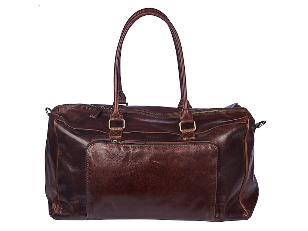 Bon Gout Cambridge Weekend Bag -Dark Brown