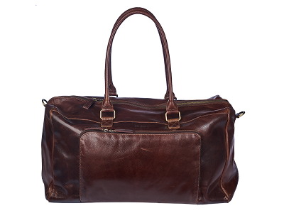 Bon Gout Cambridge Weekend Bag -Dark Brown