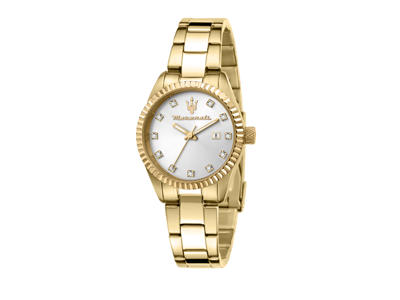 Maserati dameur Competizion Lady, D 31 mm. Rustfrit stål med rosa guld