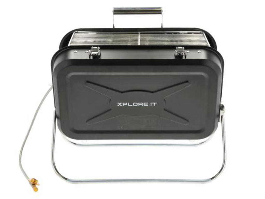 Xplore It To Go BBQ gasgrill 40 x 31,5 x 32 cm i sort, rustfrit stål