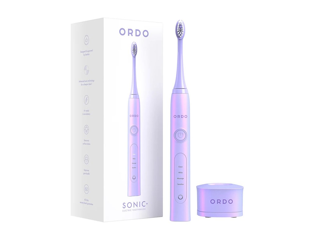ORDO Sonic+ tandbørste & Hydro Sonic+ Water Flosser - Pearl Violet