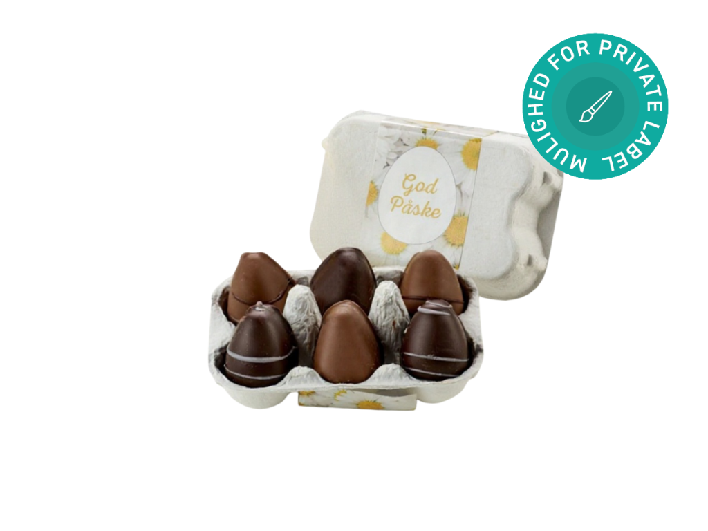 Marcipanæg (6 stk.) i æggebakke, 60g.