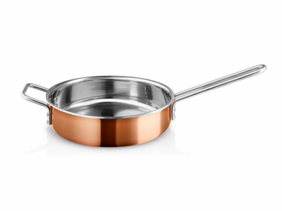 Eva Trio Kobber sauterpande Ø24 cm