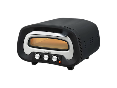 Nordic Sense Pizzaovn elektrisk 2200 watt i sort/Sølv