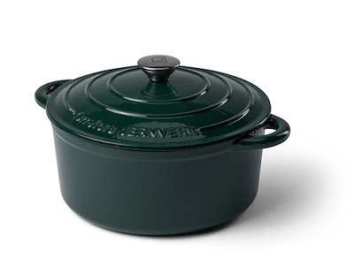 Orrefors Støbejerns Gryde 5 L - 26x12 cm - Grøn