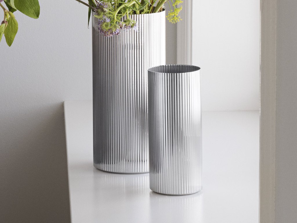 Georg Jensen Bernadotte Vaser - H 19 cm - Ø 8,2 cm & H 25,6 cm - Ø 12 cm