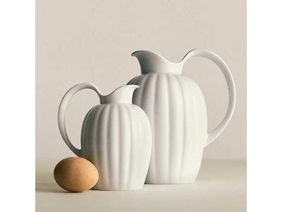 Georg Jensen Bernadotte Porcelænskander 50 cl & 1,2 ltr