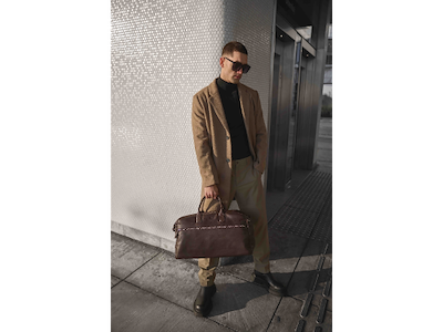 Markberg - Theodore XL Weekendtaske & Dominic Toilettaske - Espresso Brown