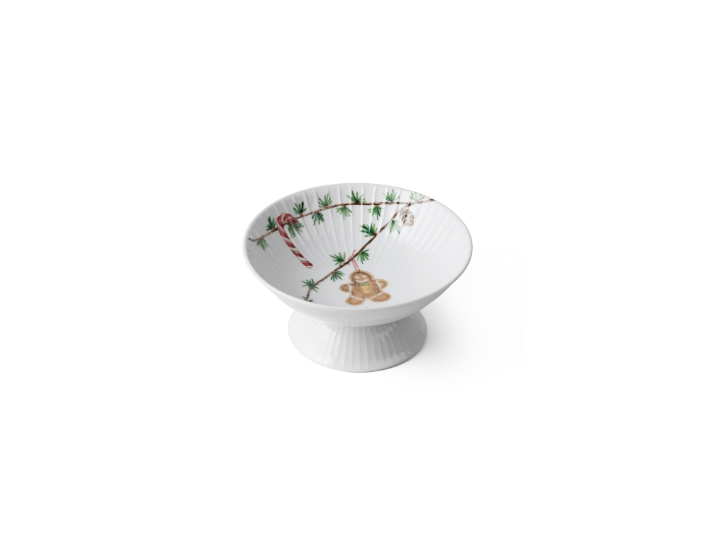 Hammershøi Christmas opsats Ø 16 cm hvid m. deko